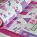 BABY Blanket in Princess Castles with raspberry minky