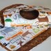BABY BIB and BURP Cloth, Forest Friends in Gold, Organic fabric