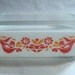 Corning Glass Pyrex Friendship Distlefink Birds Casserole Refrigerator Dish 503