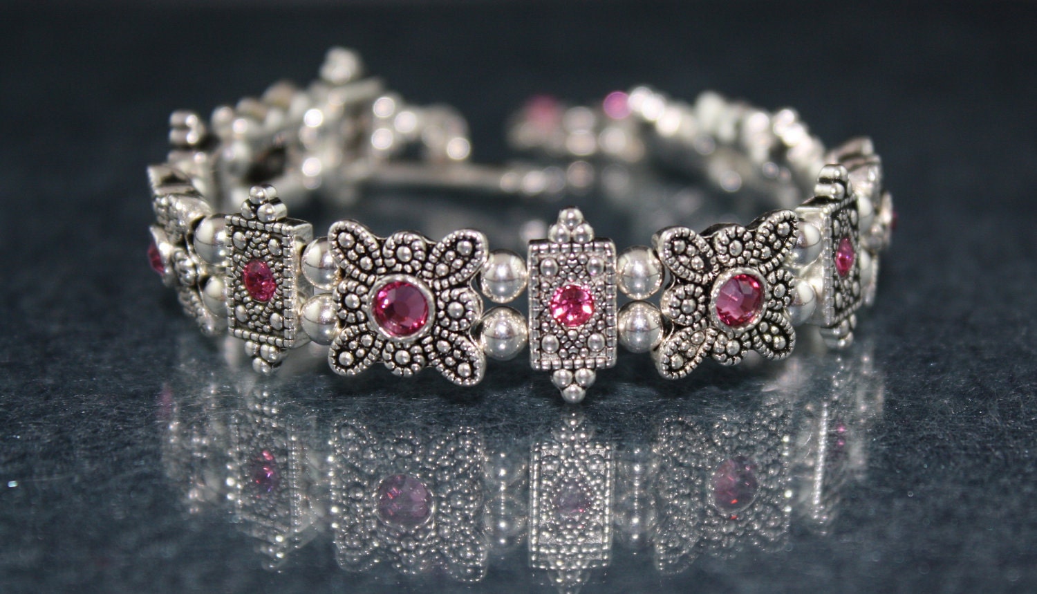 Swarovski Pink Crystal Bracelet