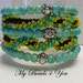 Beaded Bracelet, Seed Bead Bracelet, Beaded Memory wire bracelet, Beaded Cuff Bracelet, Beaded Spiral Bracelet,Valentines Gift