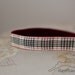 No Slip Headband Natural Plaid 5/8"