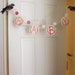 handpainted pink baby garland banner