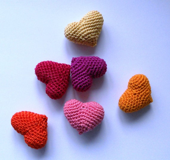 Crochet Hearts Amigurumi Valentines Day Heart Gift Love Heart