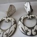 Art Deco Enamel Dangle Drop Earrings