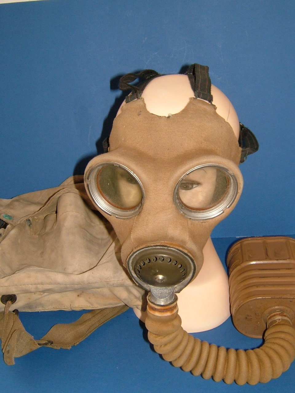cold war and ww2 gas mask
