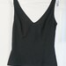 s a l e / / / Stretchy Black 90s V-Neck Tank Top / / / s a l e