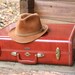 RESERVED - Vintage Dobbs Felt Fedora Schuss Style in Cognac Color
