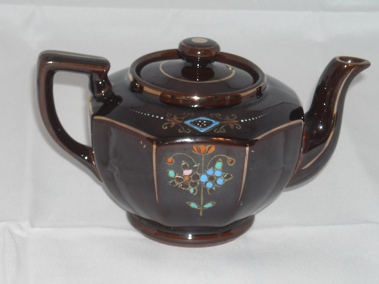 Retro Brown Teapot Made in Japan