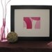 ORIGINAL Watercolor Painting Wall Art Pink 5x7