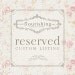 Reserved Listing for jterese