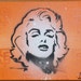 SF Giants theme Marilyn Monroe painting by Adam Valentino