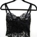 Vintage Black Lace Corset Bustier - Size 34B