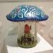 Mushroom Terrarium - Embossed look hand painted