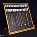 Freestanding Cedar Wooden Necklace, Bracelet, and Earring Jewelry Display Fixture