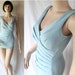 60s Swimsuit / Bombshell Marilyn Monroe / Ice Blue Malliot / by Catalina