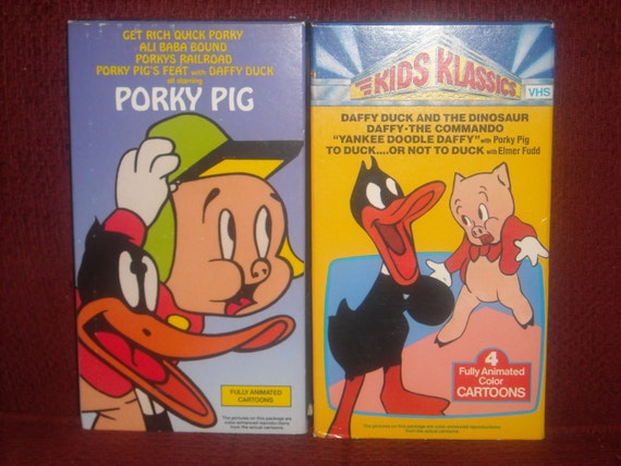 Items similar to Kids Klassics, Porky Pig/ Daffy Duck, Children's VHS ...