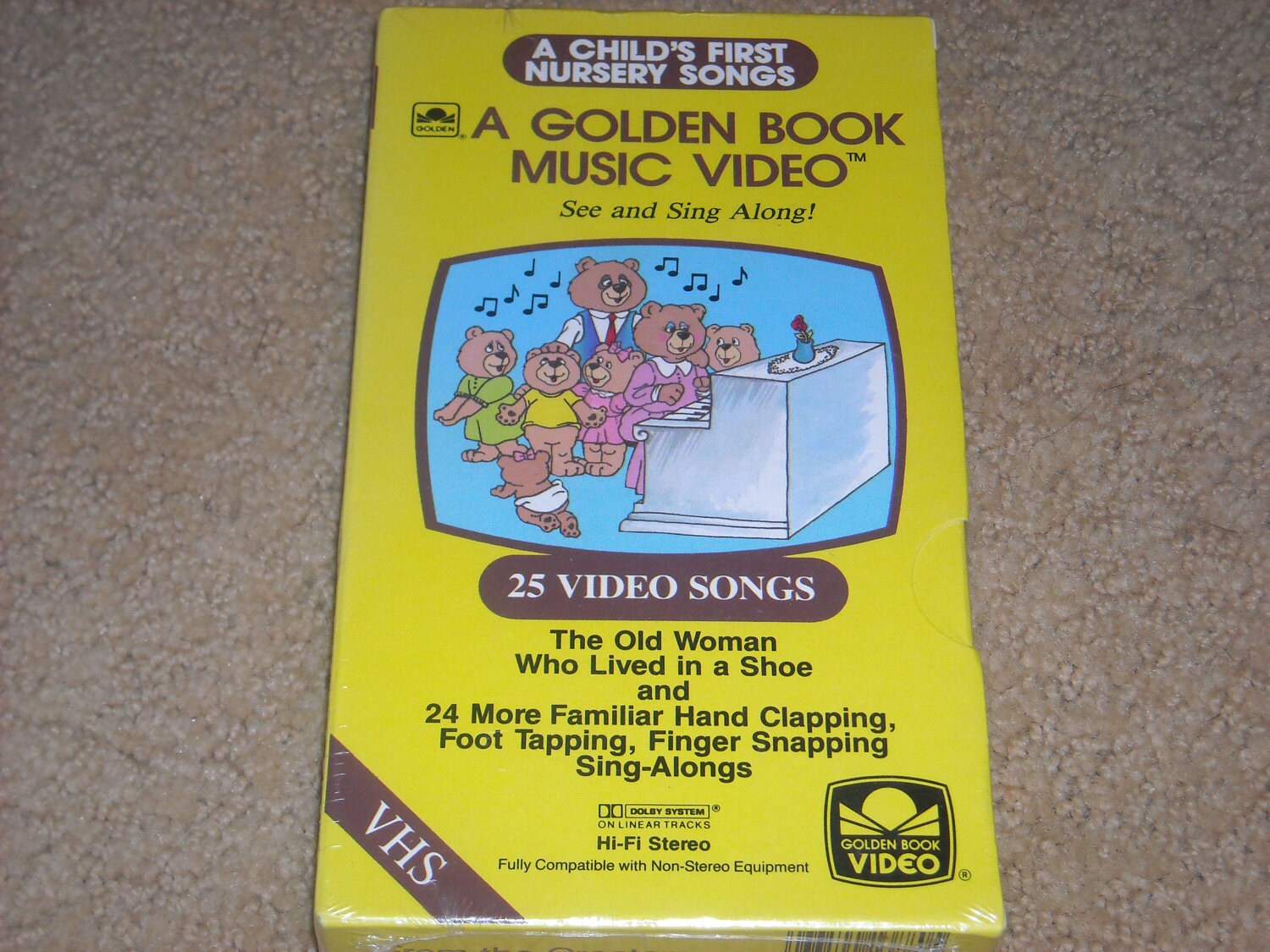 A Classic A Golden Book Music Video 25 VHS 1st Nursery