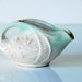 Pitcher McCoy Art Pottery Pitcher Small Cream Green Pink Flower c.1920s 1930s