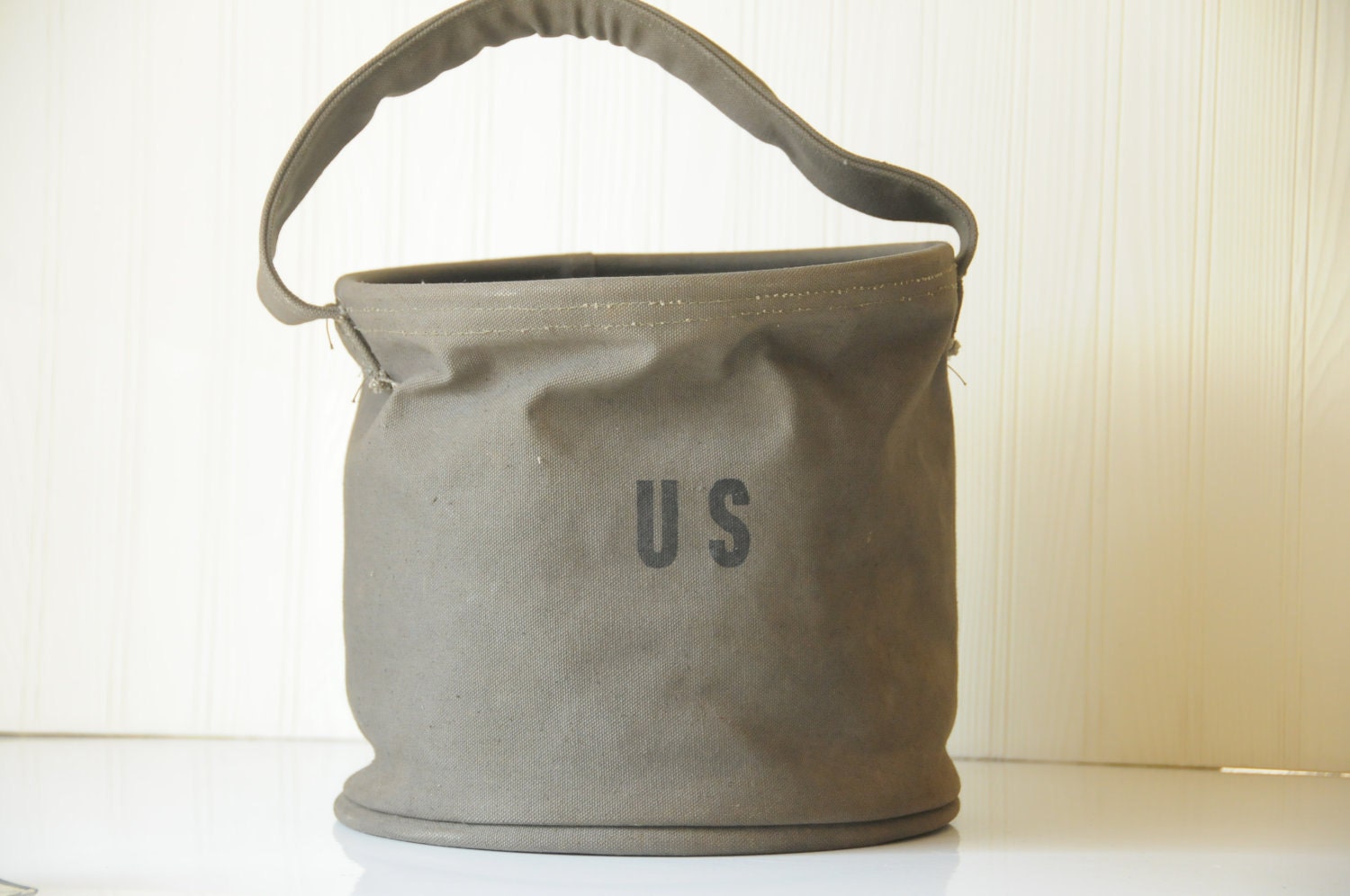 US Army Canvas Water Bag US Army Water Bucket Tote Beachbag