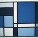 Monochromatic Mondrian Style Wall Quilt