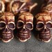 Formica brown Skull parts 1.14"x0.59" 20 pcs