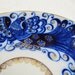 Peacock- Lomonosov Russian Porcelain Teacup and Saucer- Tsar Bird Pattern- Cobalt Blue and Gold- Handpainted Vintage China