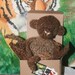 Knitted Monkey Doll Toy - Little brown monkey - knit amigurumi toy - beanie monkey - sock monkey - sock yarn toy