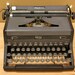 Typewriter Royal Quiet DeLuxe portable vintage 1953 grey