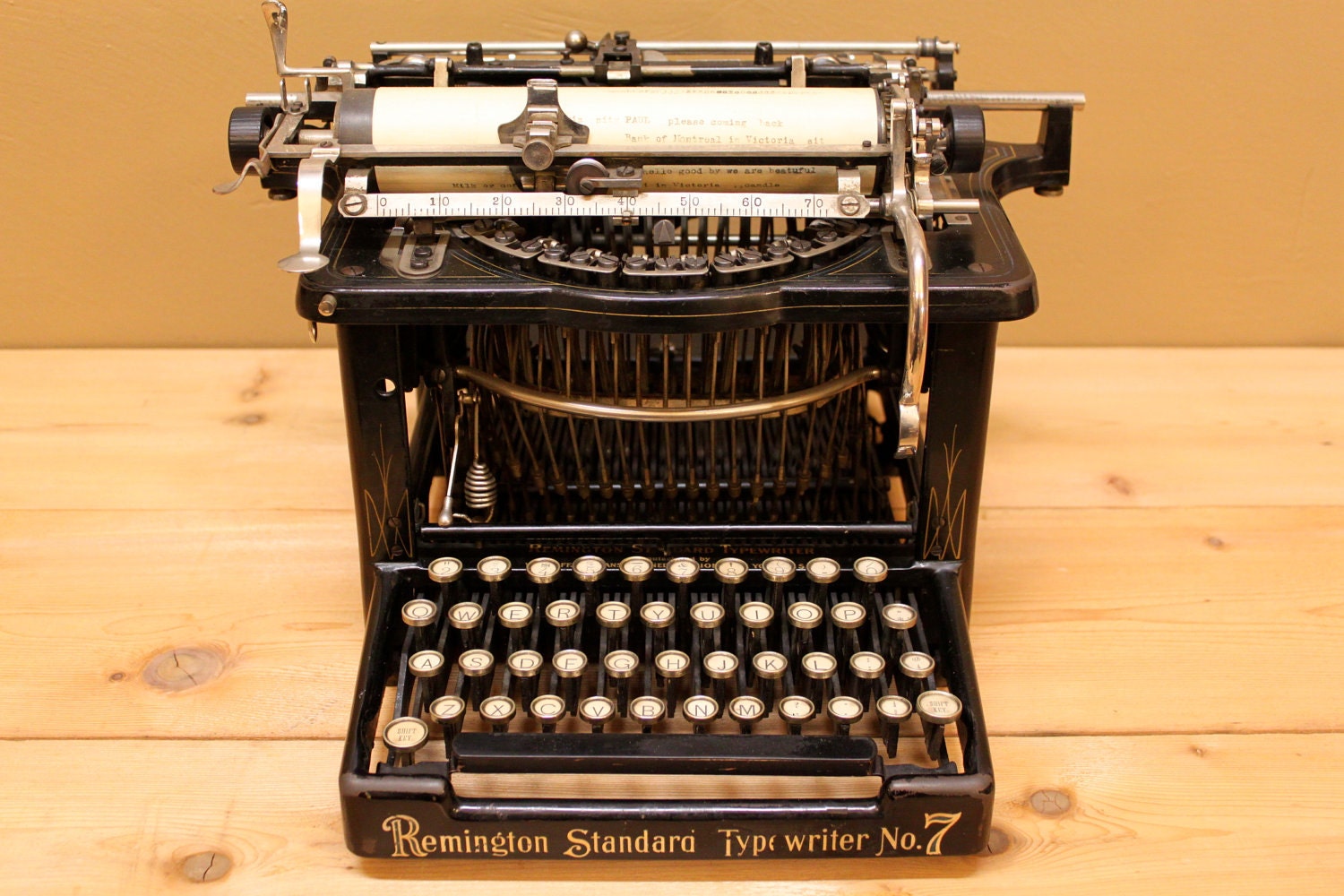 Remington Standard Typewriter number 7 circa 1896