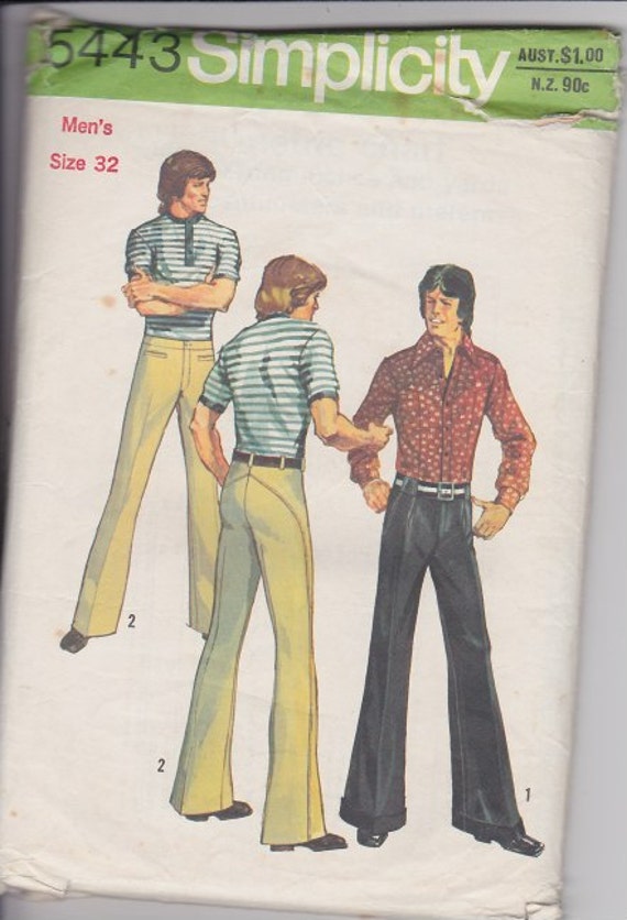 1970s Mens Flares and Hip hugger pants Vintage by UrbanTreehouse
