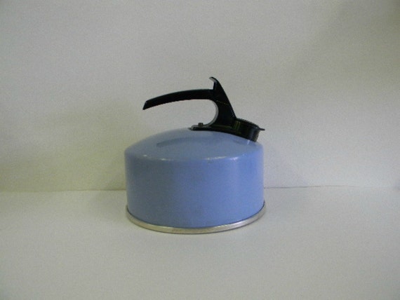 break manitowoc y Whistling Mirro Teapot Whistling Aluminum Retro Blue Powder /