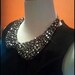 silver color peter pan handmade collar necklace. high quality custom jewelry beaded