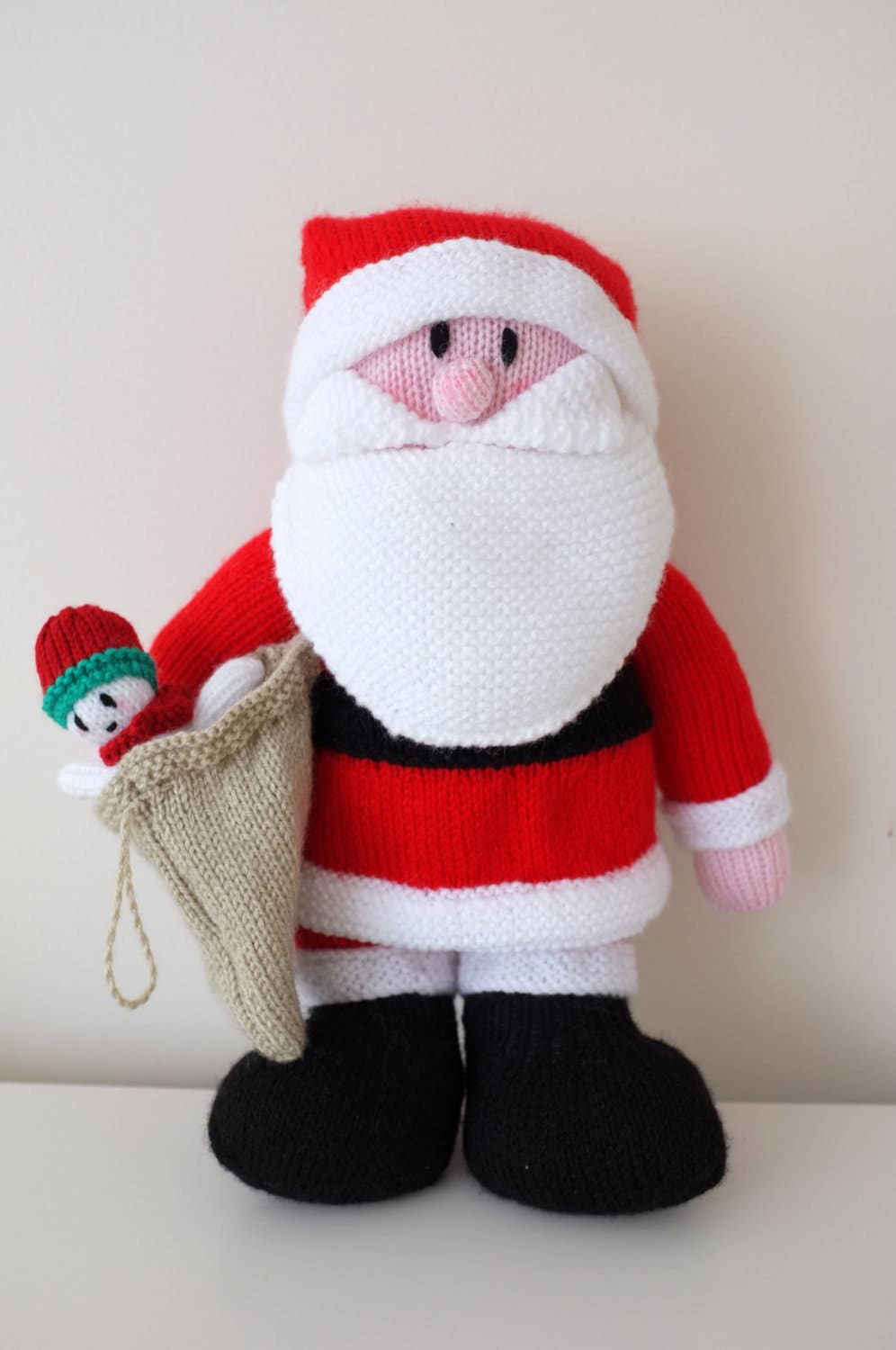 Hand knitted Santa Claus Doll