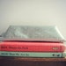 Pencil Case, Laminated Linen/Cotton Light Blue Polka Dots, Zipper Pouch, Back to School