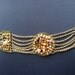 Opulent Gilt Chain Belt Embellished with Glass Rock & Crystal Stones