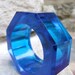 RESERVED for Andrea Sale Pending Vintage Crystal Glass Avant Garde Style Bracelet