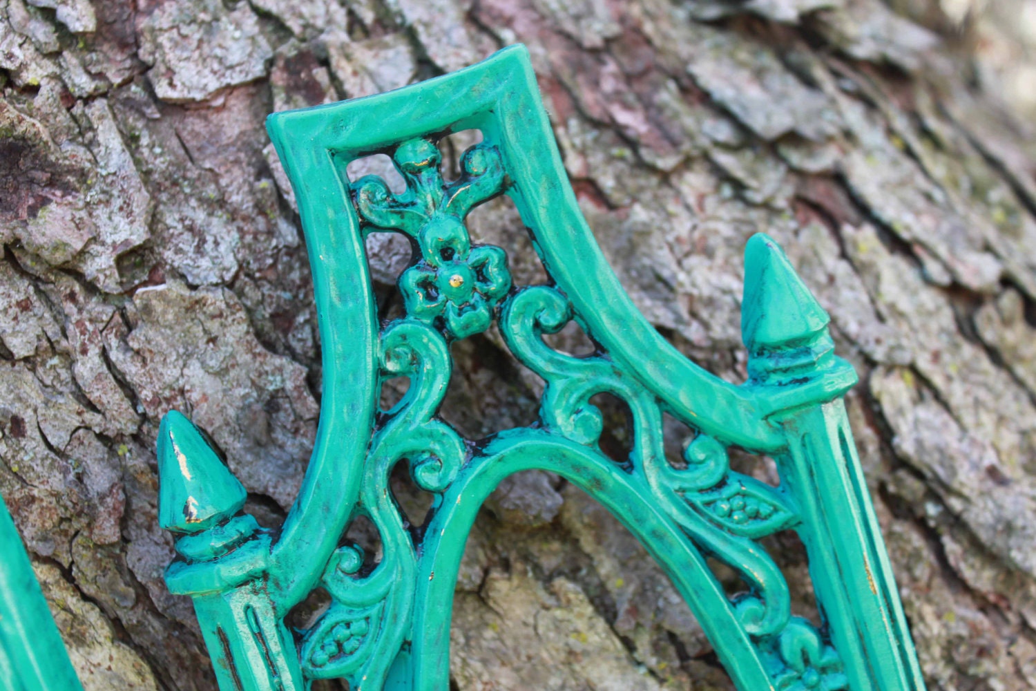 Vintage Turquoise Candle Sconces Gothic boho shabby chic