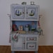 One Inch Scale Shabby Chic Doll House Furniture Miniature Kitchen Hutch