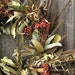 Natural Autumn Wreath - Thankful Fall Harvest - Anise Hyssop, European Ash, Chinquapin, Cinnamon, Parsley & Wild Oats