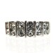 Vintage Rhinestone Cocktail Ring, Silver size 9