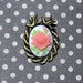 Pink Rose Cameo Pendant