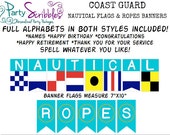 Nautical Flags & Ropes Banners Coast Guard INSTANT DOWNLOAD Il_170x135
