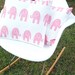 white and pink designer elephant print pillow covers- set of 2