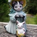 Kitty Cucumber - Ellie with Baby Bunny in Stroller - 1985 Shackman - Schmid