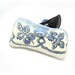 Nuno Felted Eye Glass Case Blue and White Gzhel Ready to Ship