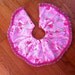 Tabletop Christmas tree skirt made with Lilly Pulitzer fabric