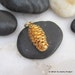 Gold Plated Pine Cone Pendant or Charm