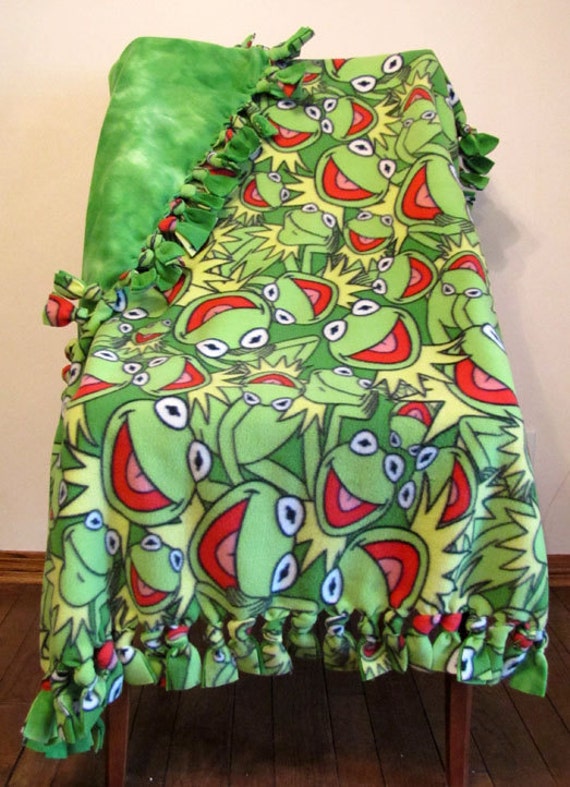 frog plush blanket