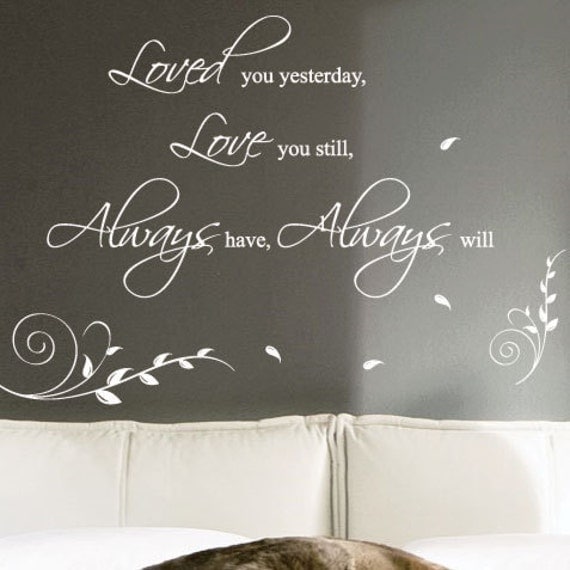 Love Wall Quotes Wall Art   Wall Stickers   Wall Decals From